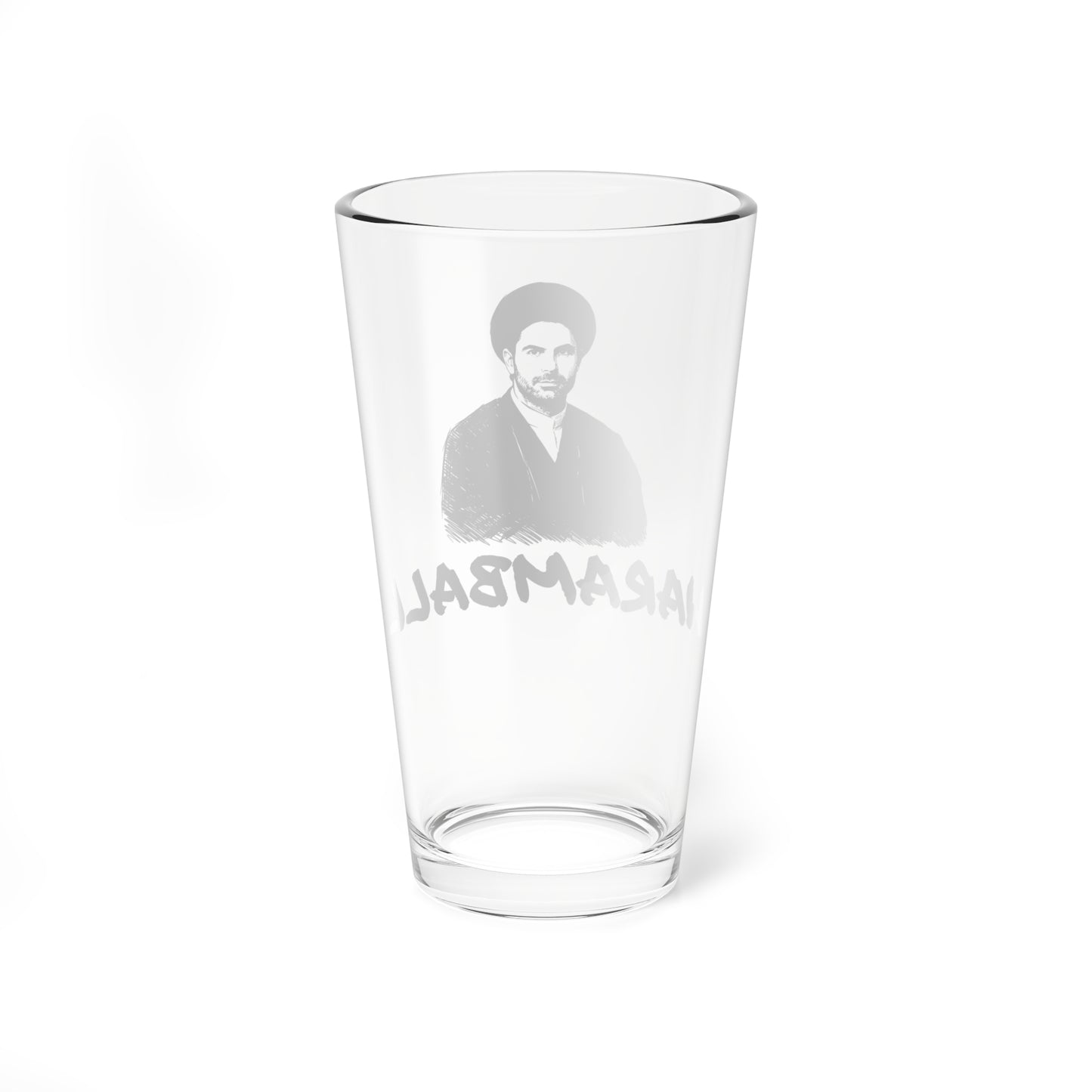 Haramball Anti-Football English Premier League Champions 2025-2026 Beer Pint Glass — 16oz Black Print