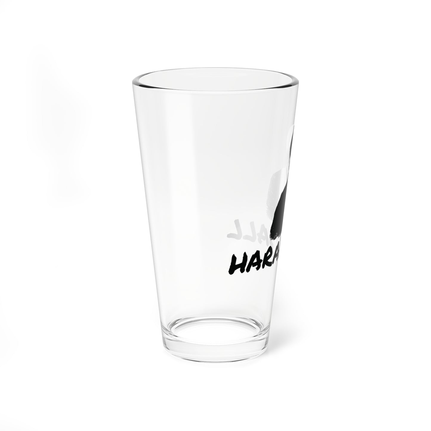 Haramball Anti-Football English Premier League Champions 2025-2026 Beer Pint Glass — 16oz Black Print
