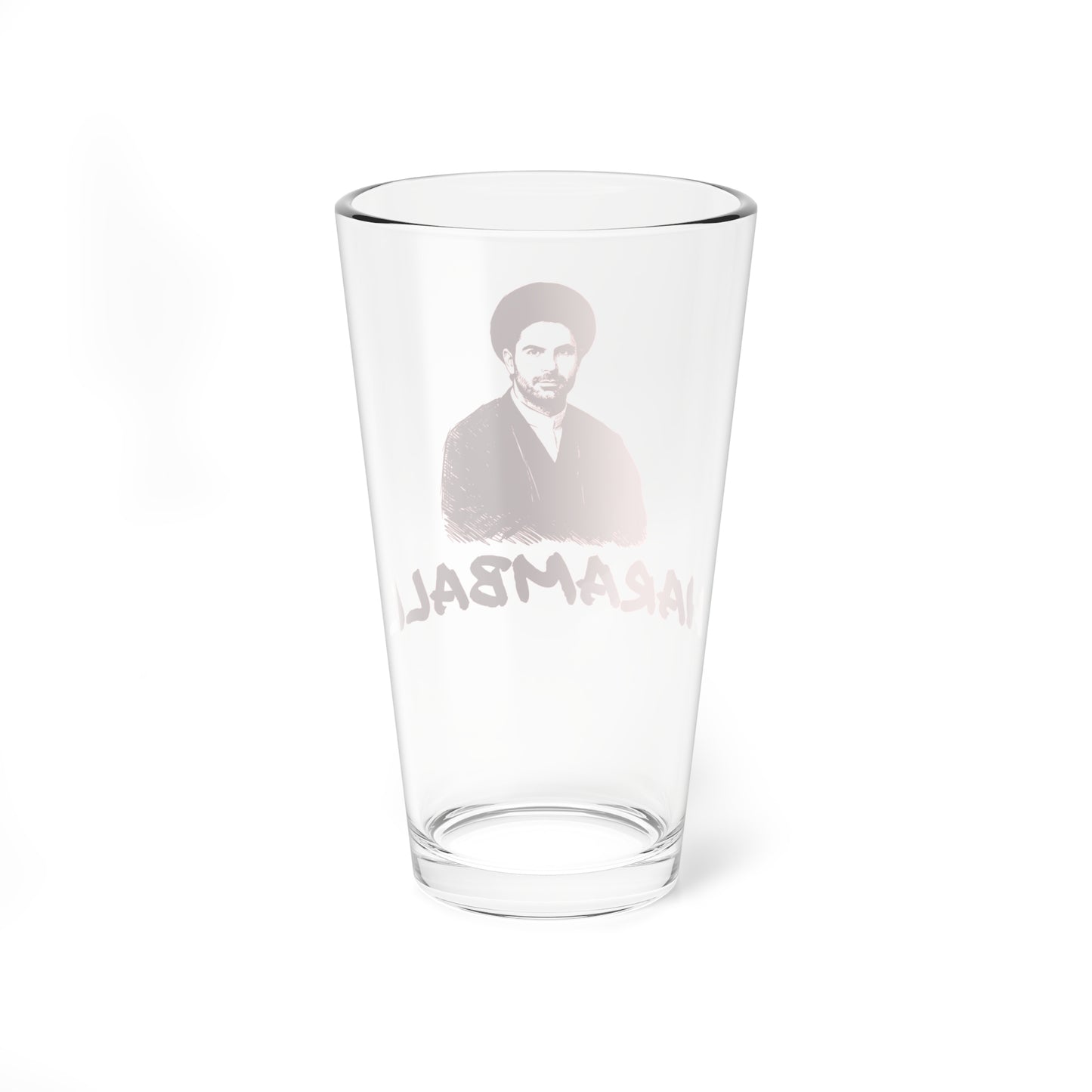 Haramball Anti-Football English Premier League Champions 2025-2026 Beer Pint Glass — 16oz Red Print